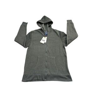 Brooklyns Best Mens Full Zip Hoodie Heather Charcoal Grey Sweatshirt Large NWT